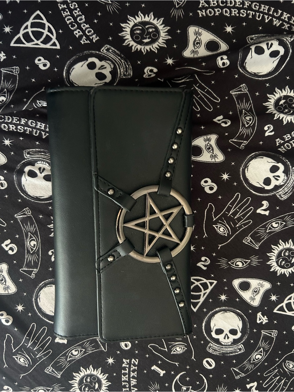 Blackcraft Cult Pentagram Studded Wallet